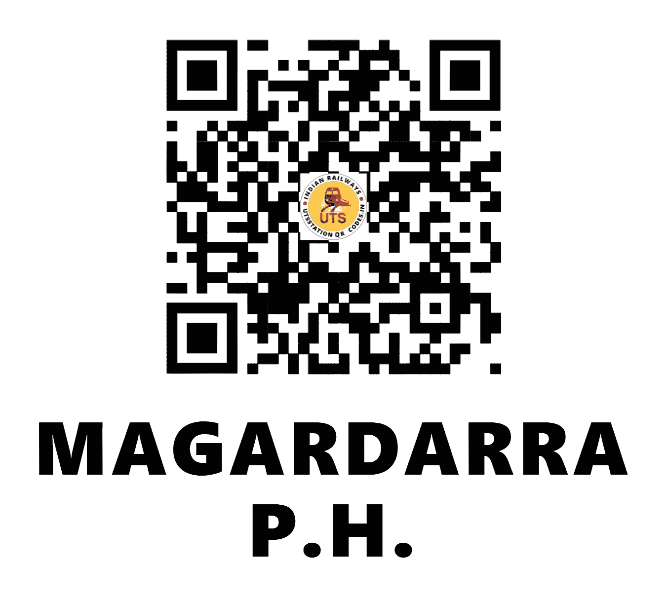UTS QR Code for MAGARDARRA P.H. - MGDR - SB (MADHYA PRADESH)